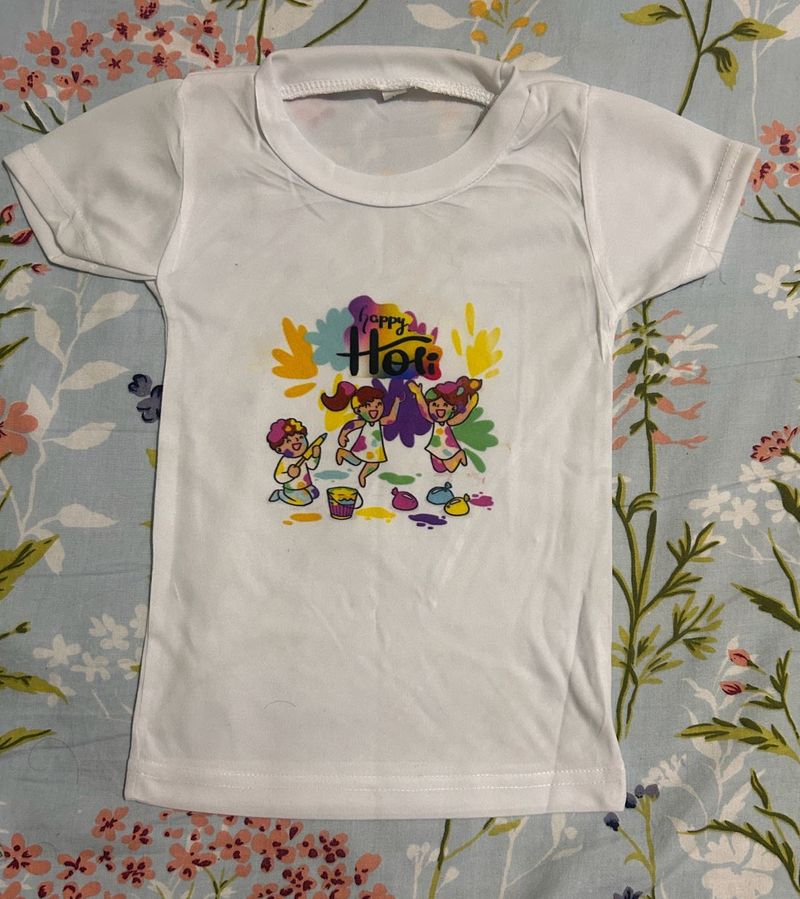 Holi Celebration T-Shirt for Kids