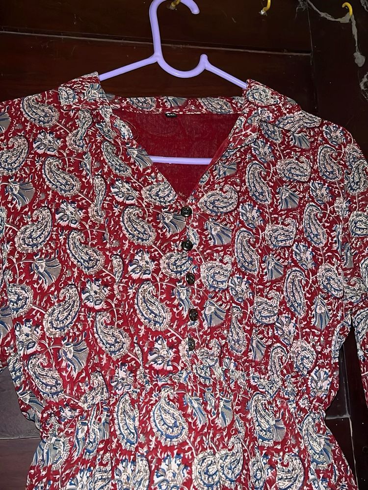 Acasual printed short dress