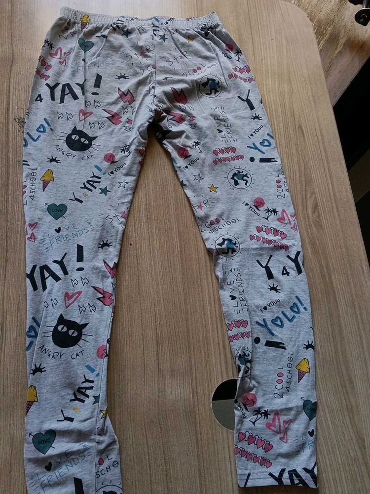 Used cute Graphic Print Girls Leggings
