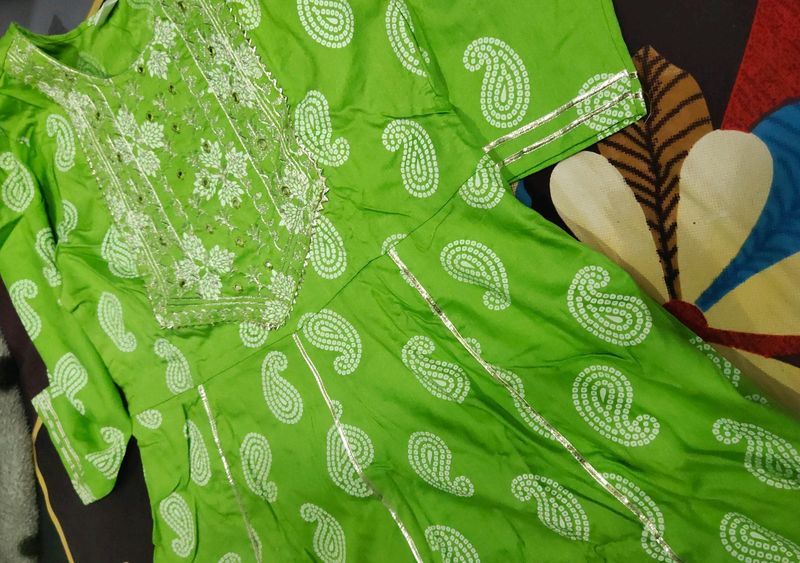 Frock Pant Dupatta Set