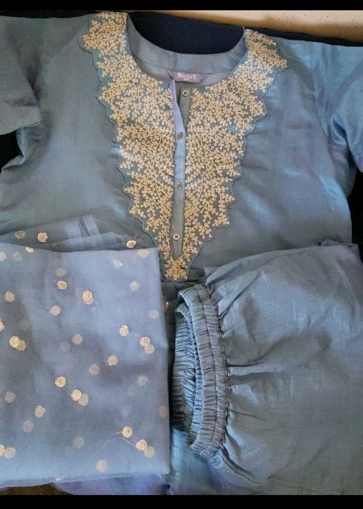 Elegant Embroidered Kurta Set