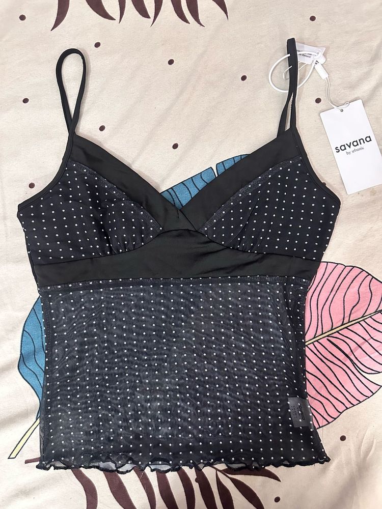 Cute Polka Dot Cami Top