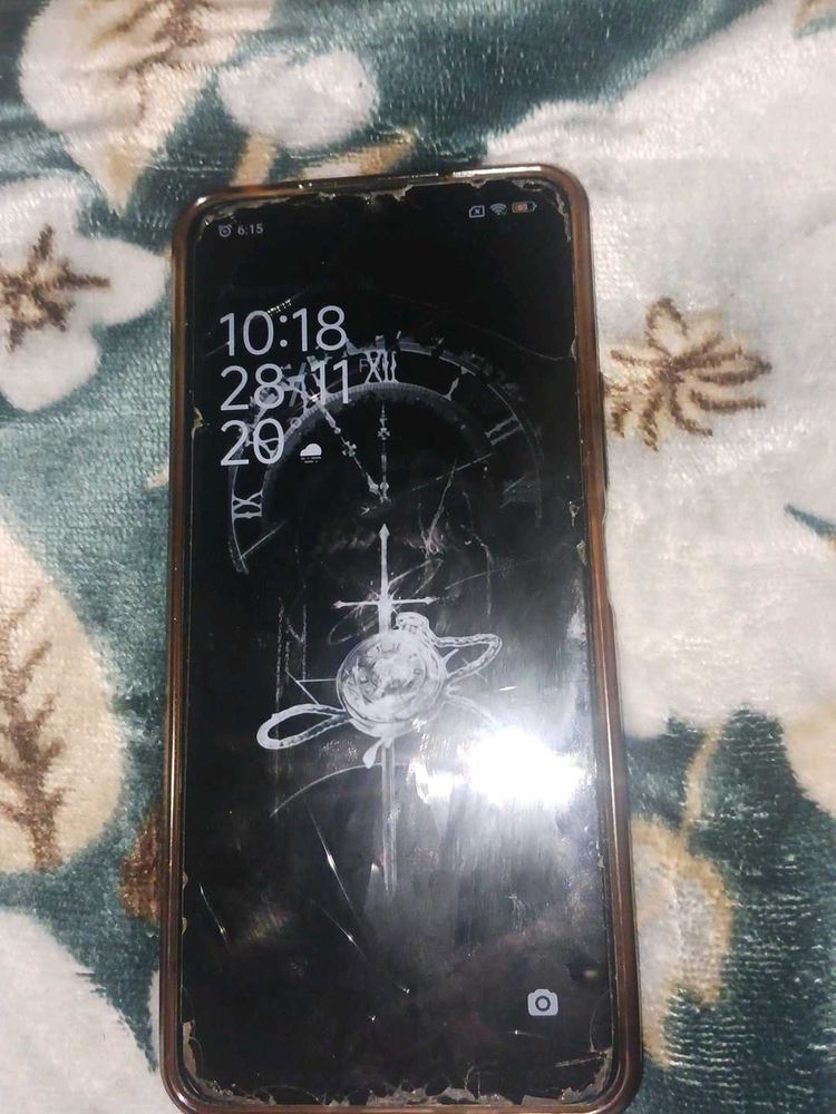 Cracked Screen Mobile Phone