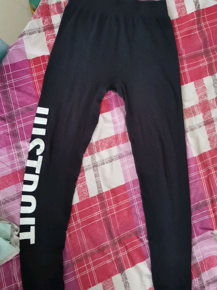 Black Athletic Full Length Tights