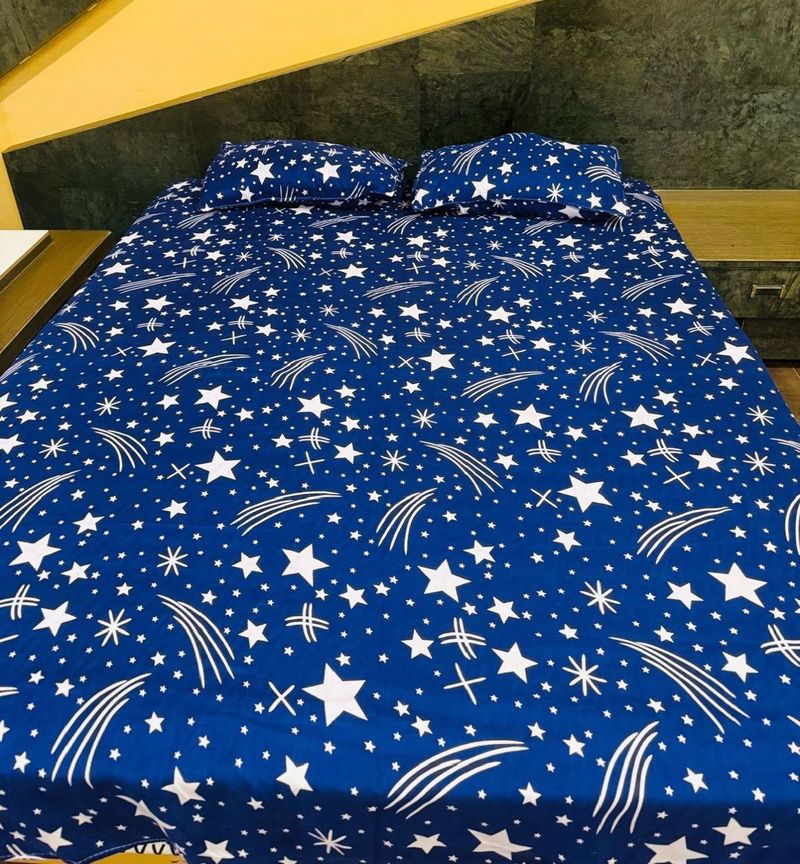Blue Starry Bed Sheet Set