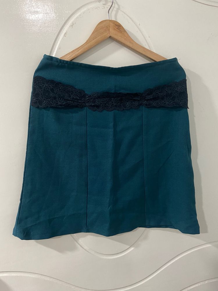 Western Skirt Turquoise