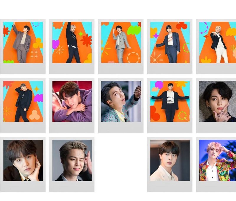 BTS Polaroid Photos + Freebie (Pack of 11) RANDOM