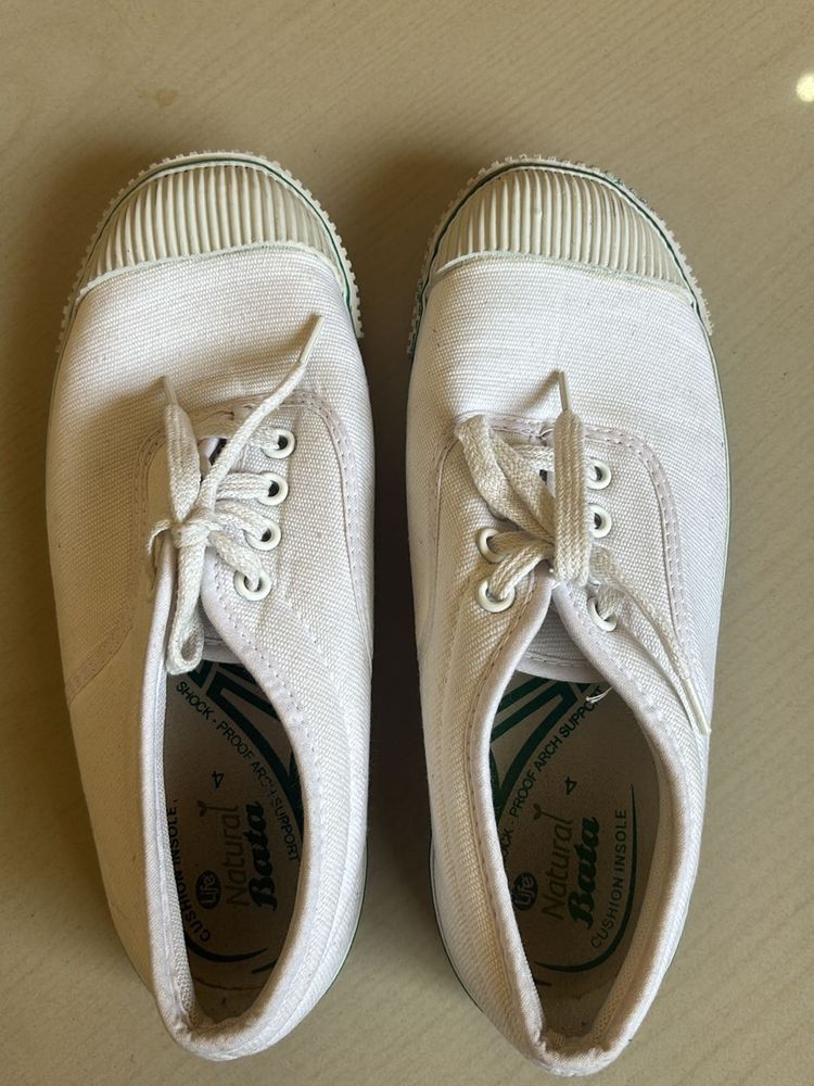 White bata shoes