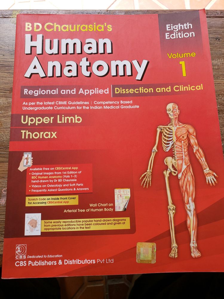 BD Chaurasia Anatomy Books Set + IB SINGH EMBROLOGY