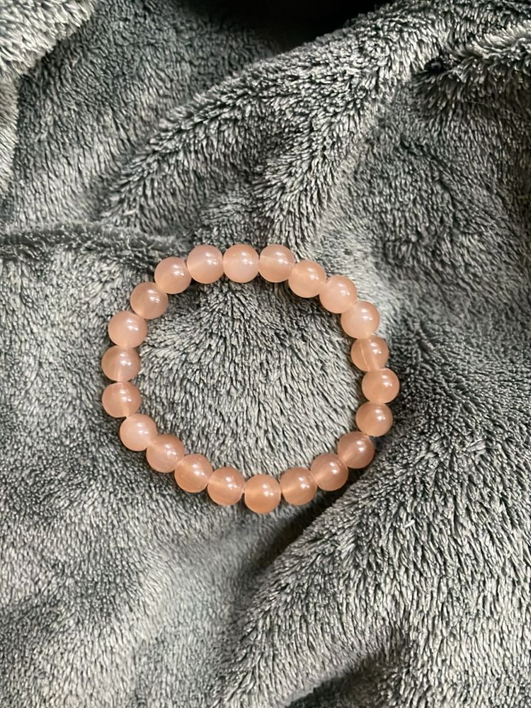 Beaded Lucky Bracelet Beige Colour