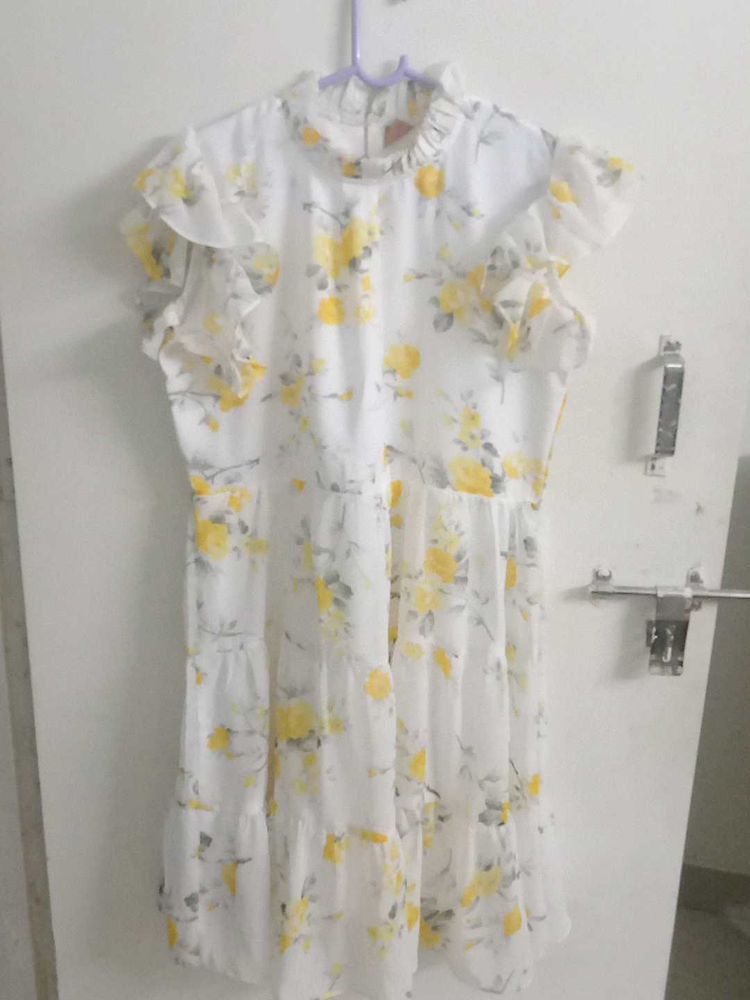 White - Yellow Sundress