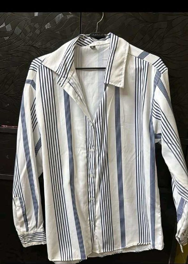 Striped Button-Down Shirt