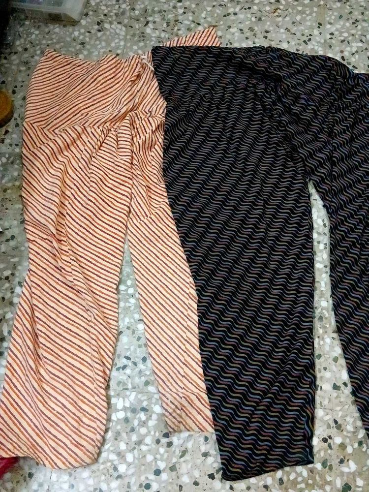 Set of 2 Printed Salwar Pants  For Needy Donation