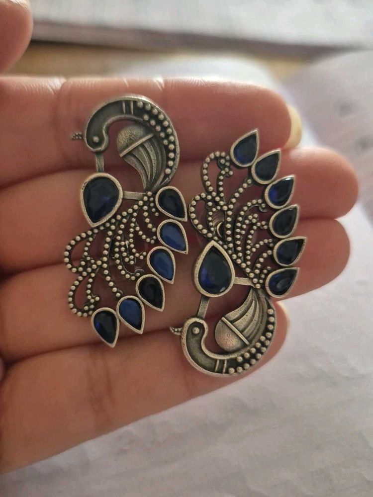 Peacock Style Drop Earrings