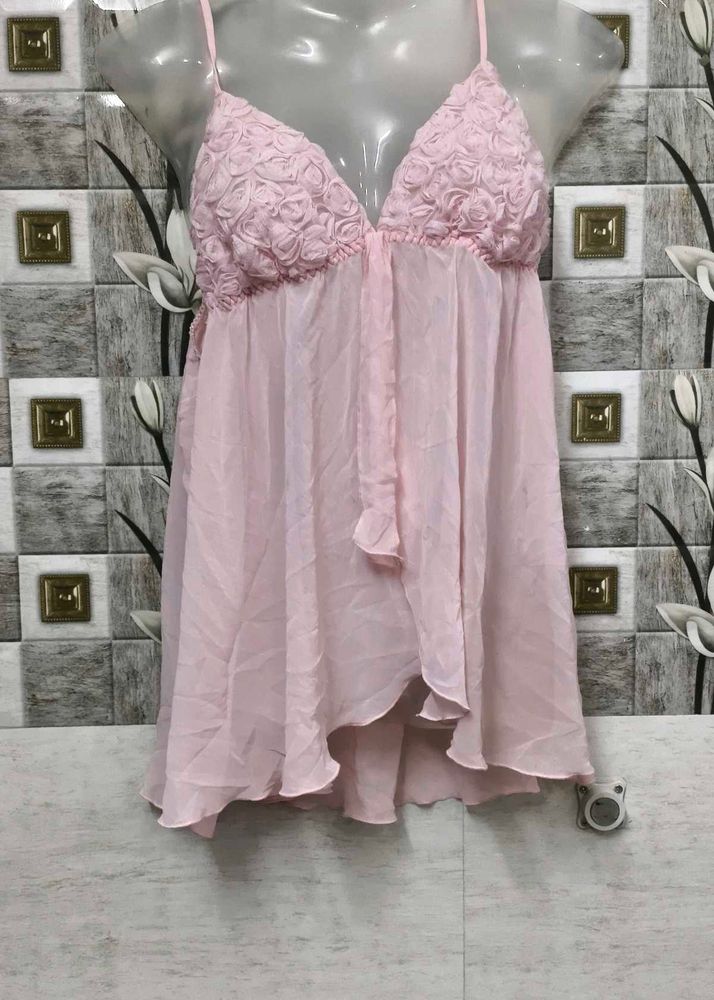 Pink Babydoll Lingerie