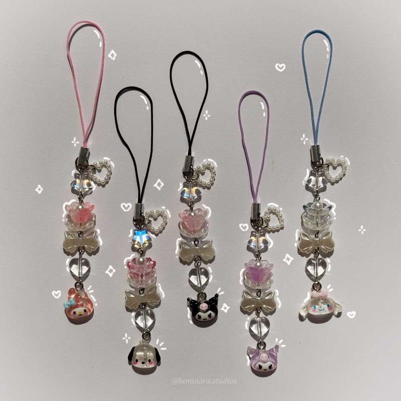₊˚⊹౨ handmade sanrio phone charms (set of 1) ৎ ₊˚⊹