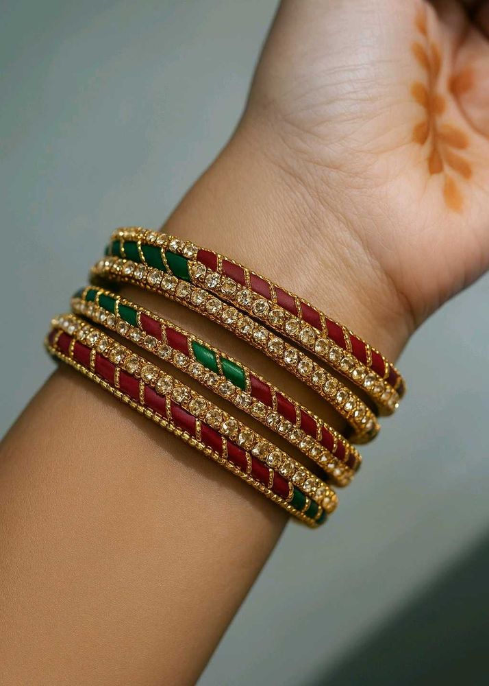 Colorful Beaded Bangles