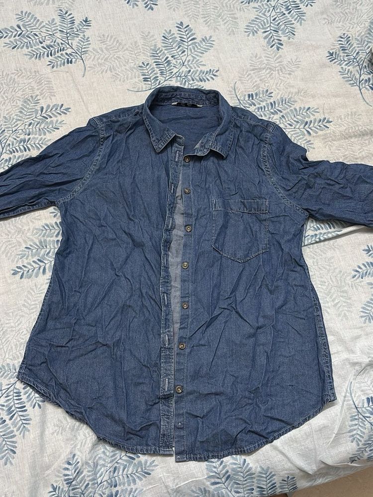 Fitted Denim Shirt