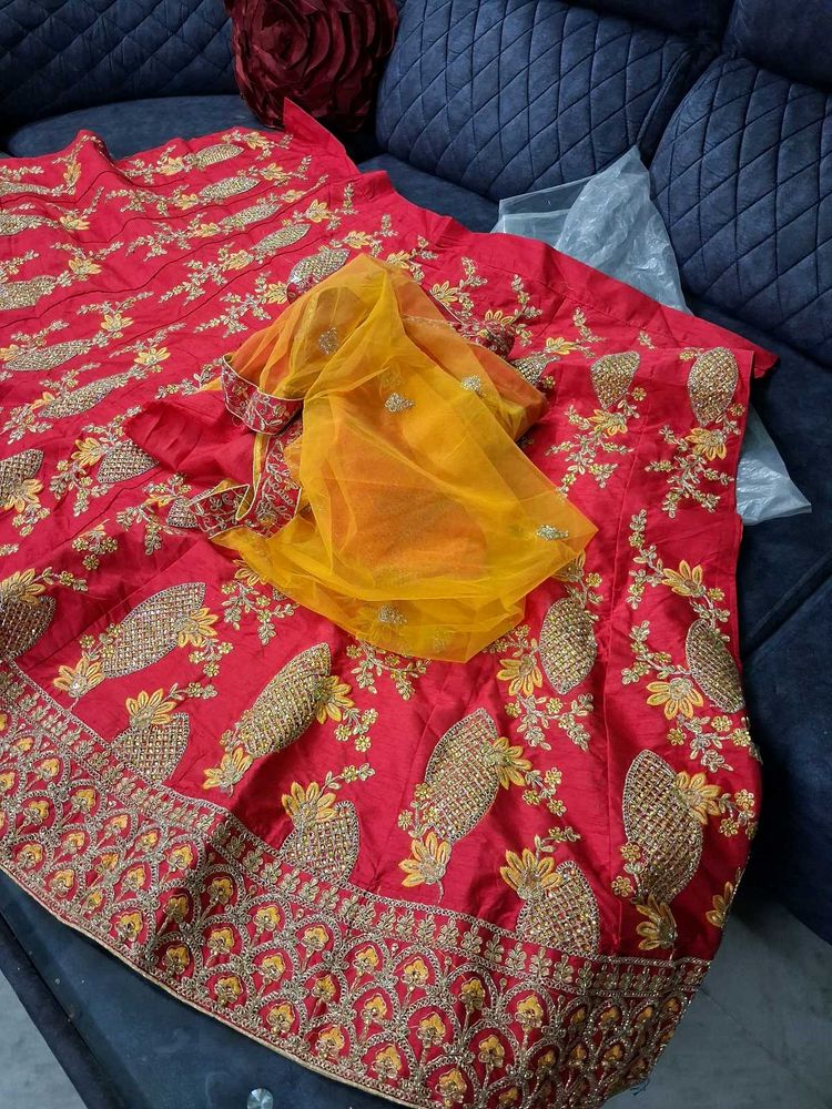 Pink Embroidered Lehenga Choli