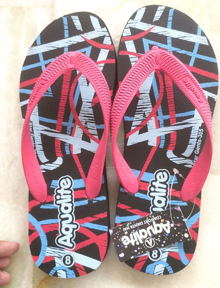 Aqualite Men Branded Hawaii Slipper