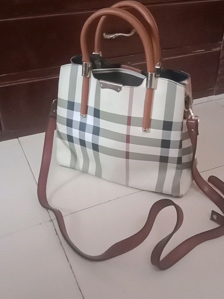 New Burberry Print Handbag