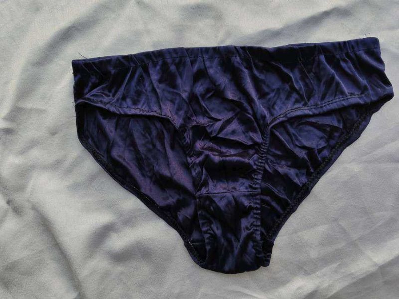 Navy Blue satin  Briefs
