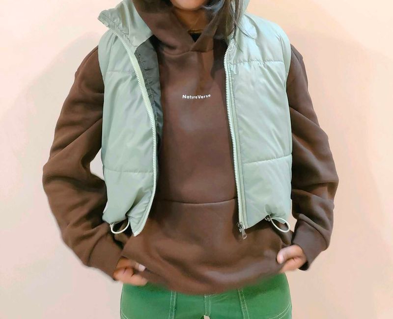 S Size Crop Puffer Jacket