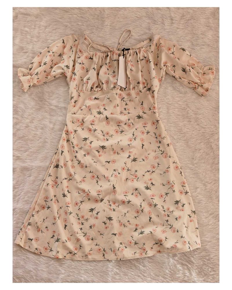 Floral Print Mini Dress