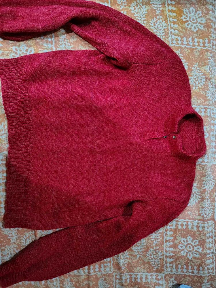 Red Pullover Sweater