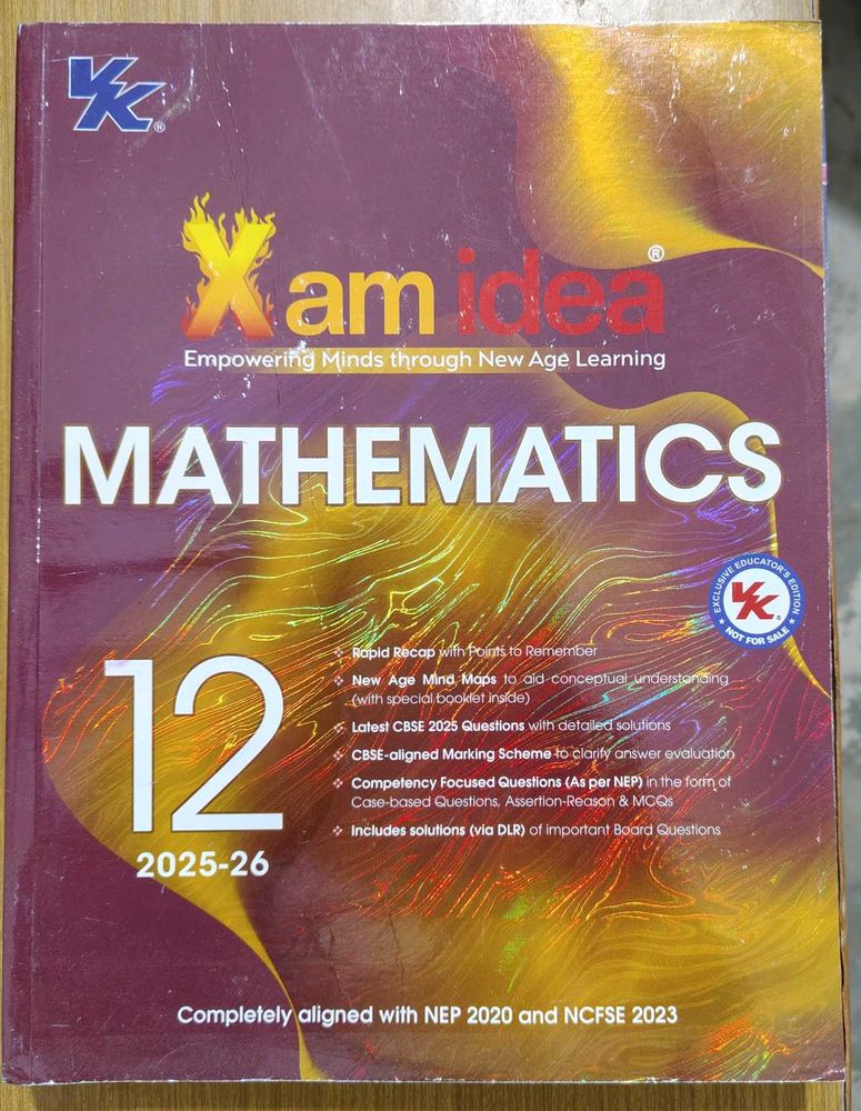 Xam Idea Mathematics 12