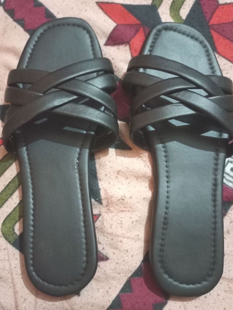 Stylish Black Flats..All Sizes169 No Othercharges