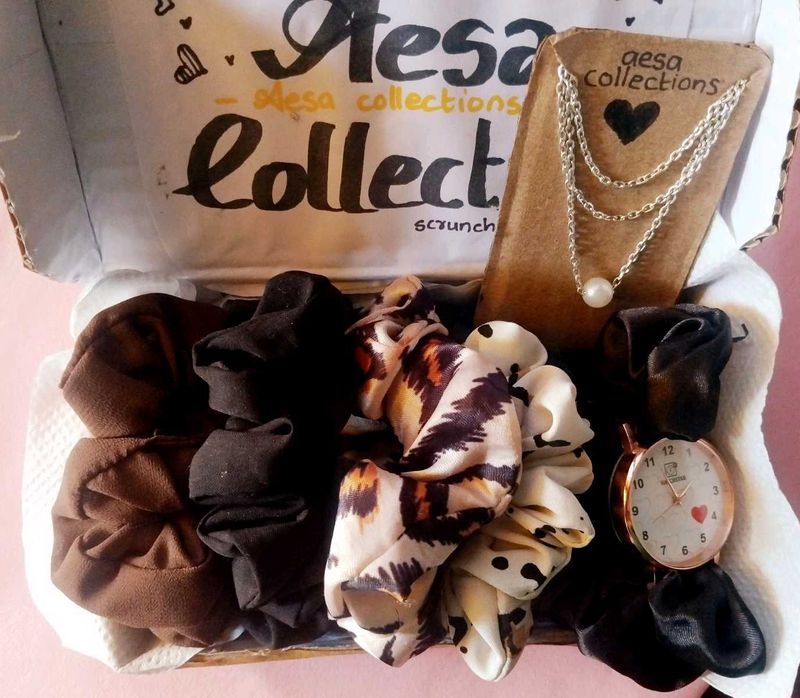 Choco Charm Luxe Set | Scrunchie Bundle 🖤