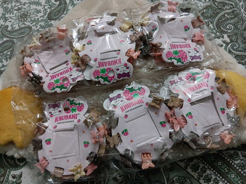 6 Pair Hair Claw Clips Set