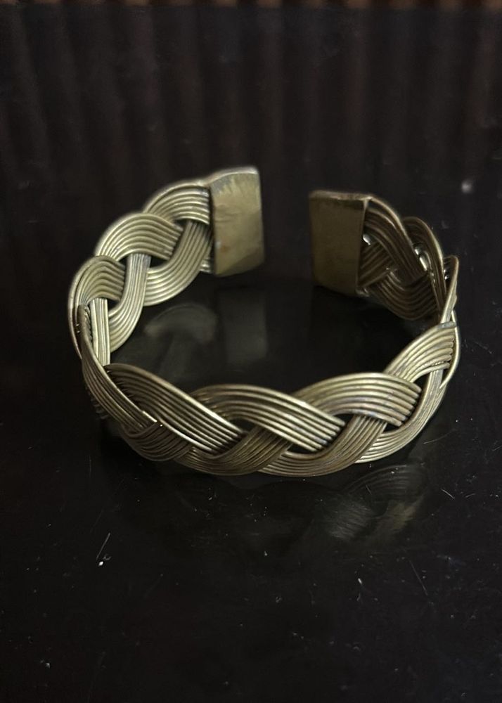 Braided Metal Cuff Bracelet