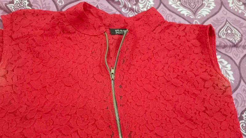 Red Colour Top For Women