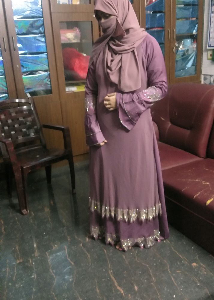 Nida Umbrella Burka Onion Pink Color Size 56