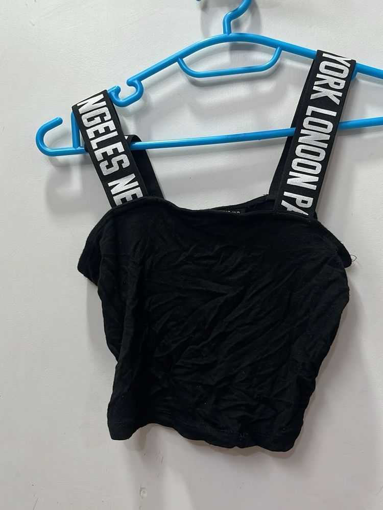 Black Crop Top