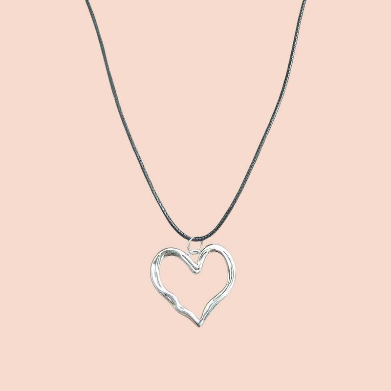 Silver Heart Pendant Necklace