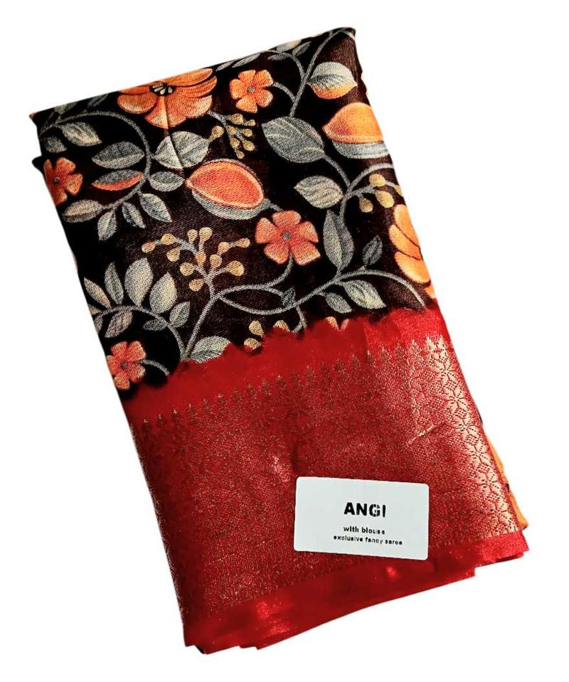 New Dola Silk Saree With Blouse.Elegant Sare