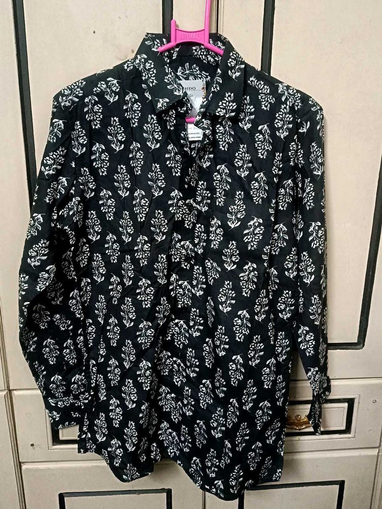 Ajrak Floral Print Shirt