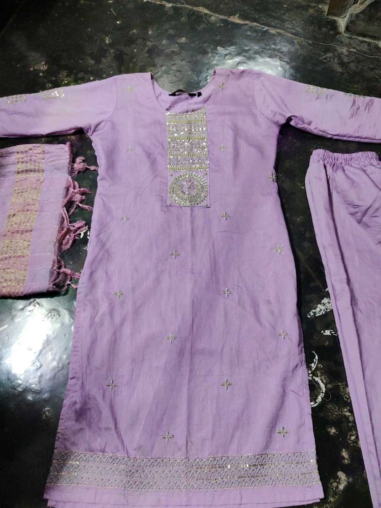 kurti, pant, dupatta set