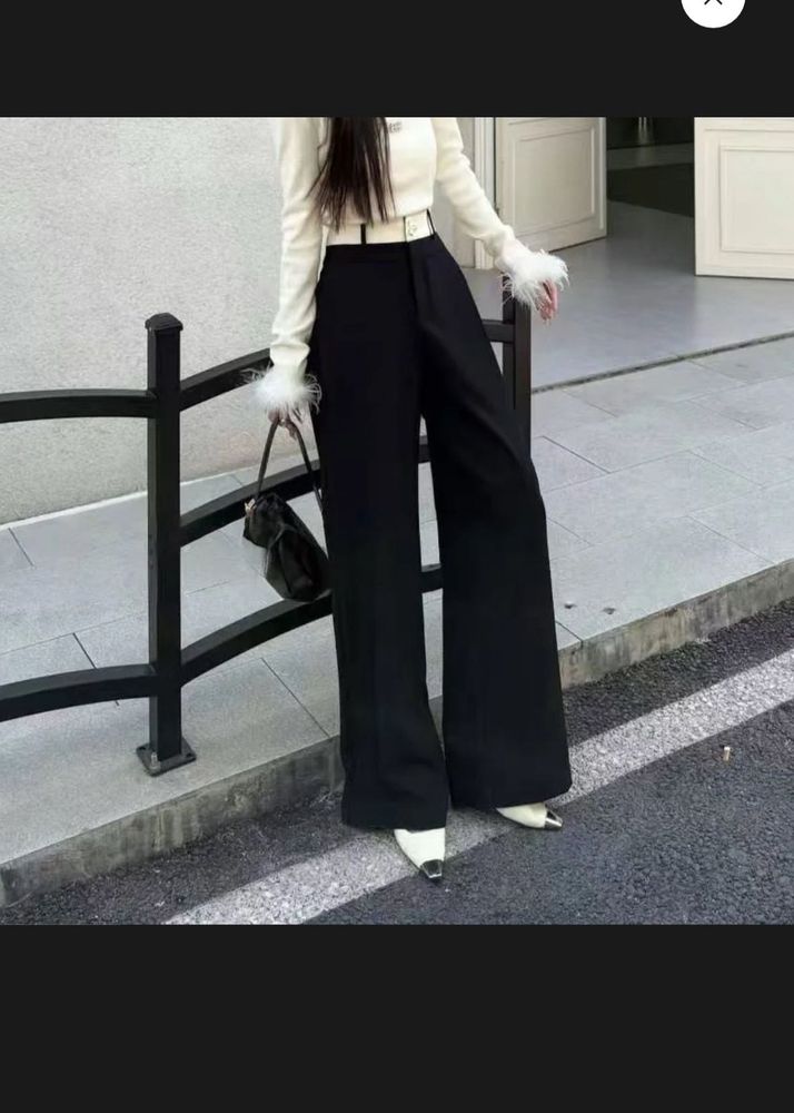 Korean Style Black Formal Pants