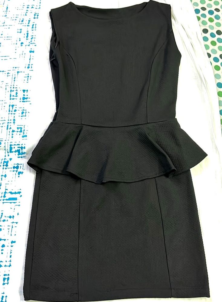 Black Peplum Dress