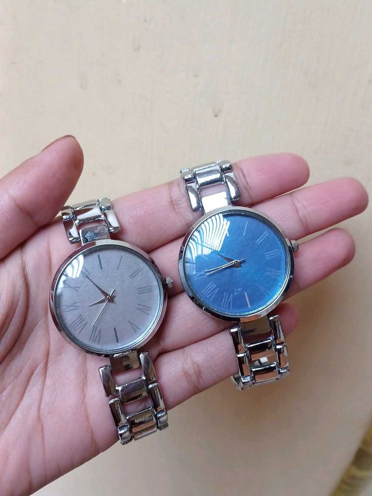 Silver Wristwatch Set