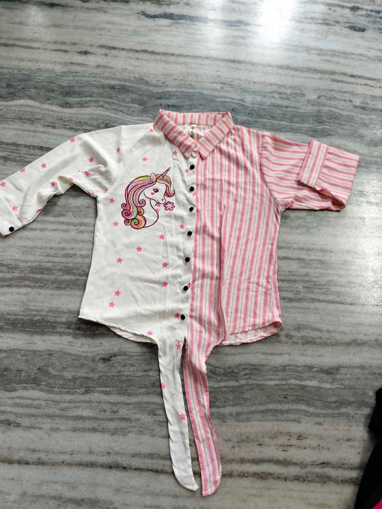 Cute Unicorn Girls' Shirt