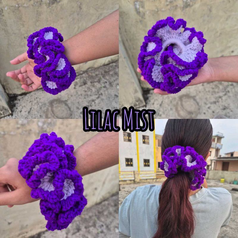 Crochet Scrunchie- Set Of 1