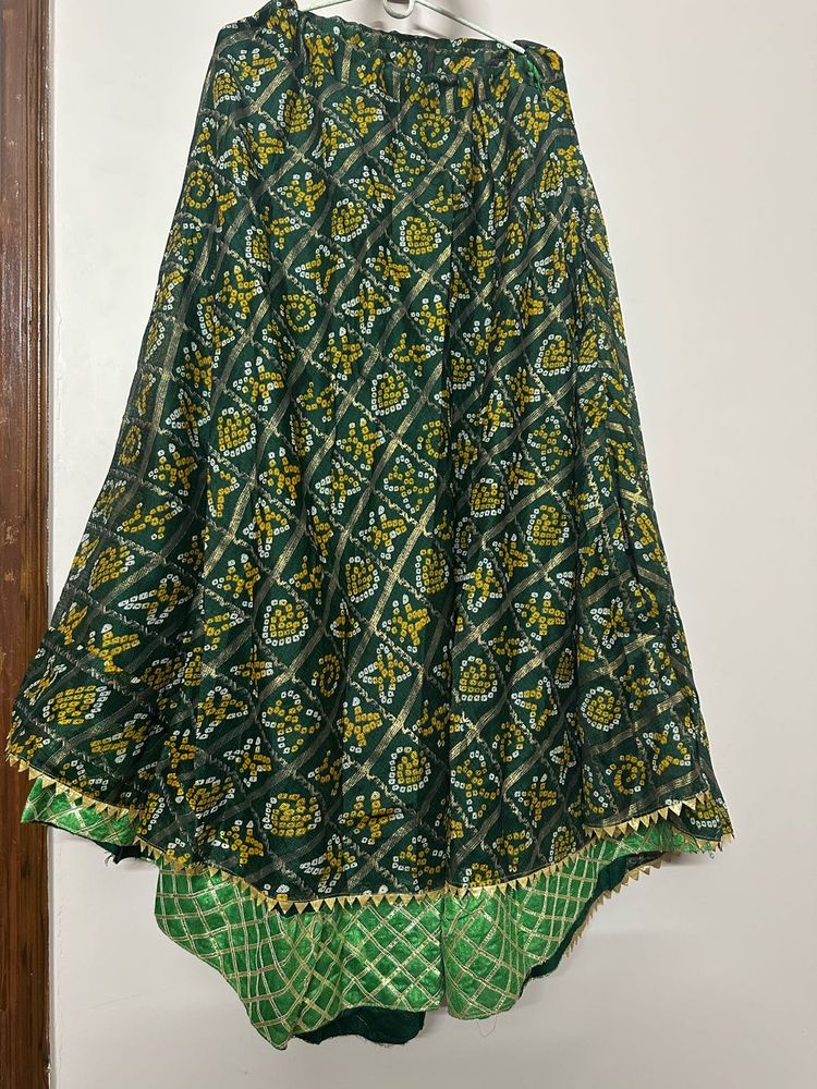 jaipuri green lehnga