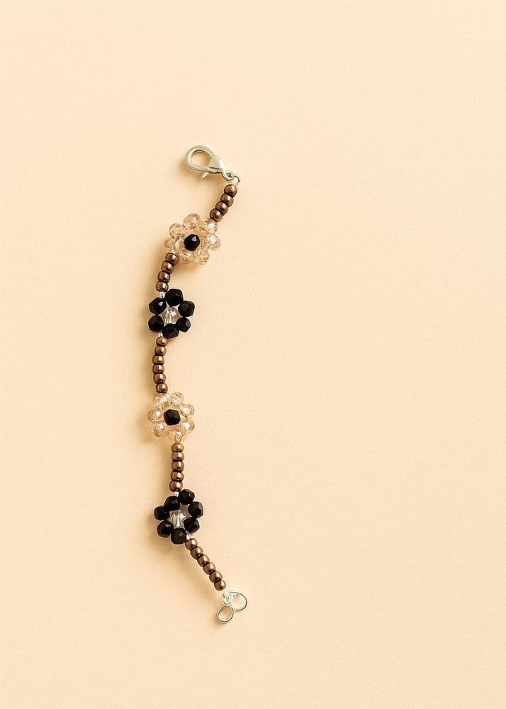 Beaded Flower Charm handmade