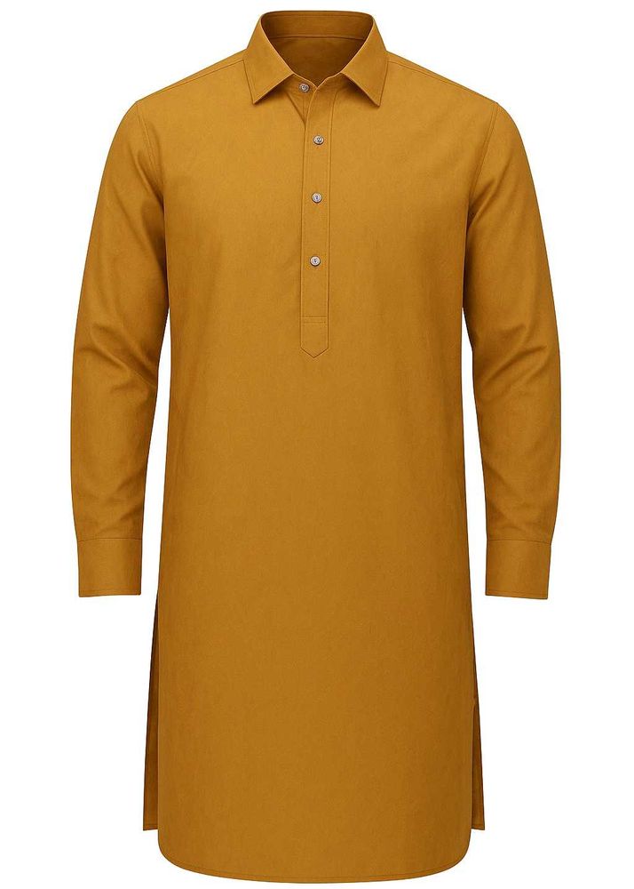 Elegant Mustard Yellow Men’s Kurta