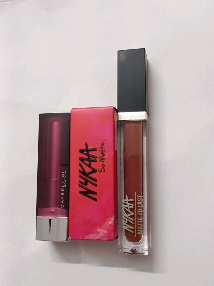 3 lipstick combo nykaa, Maybelline